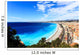 aerial view of beach in Nice Wall Mural