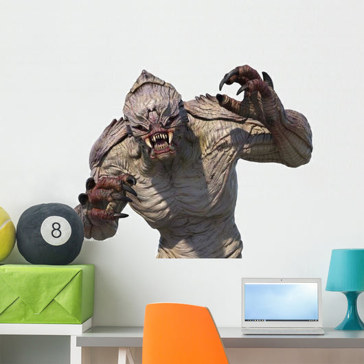 Attacking Alien Monster Wall Decal