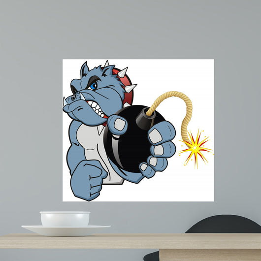 Cartoon Bomb Bulldog Vector