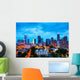 Overview Downtown Charlotte NC Skyline Wall Decal