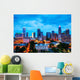 Overview Downtown Charlotte NC Skyline Wall Decal