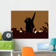 rap music illustration Wall Mural