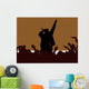 rap music illustration Wall Mural