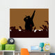 rap music illustration Wall Mural