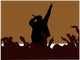 rap music illustration Wall Mural