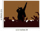 rap music illustration Wall Mural
