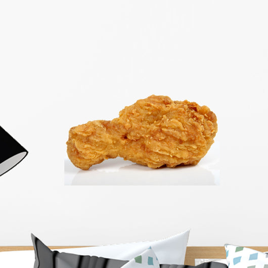 deep fried fast food, spring chicken in golden lem Wall Decal