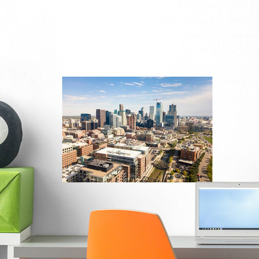 Denver Cityscape Aerial Wall Decal