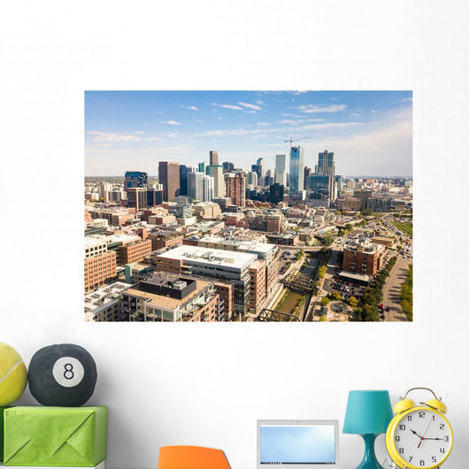 Denver Cityscape Aerial Wall Decal