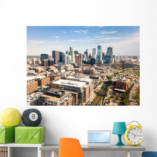 Denver Cityscape Aerial Wall Decal