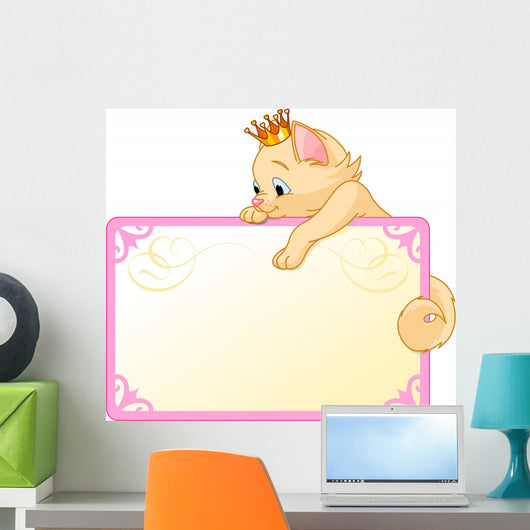 Princess Cat Door Wall Decal