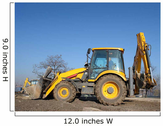 Backhoe Loader Wall Mural