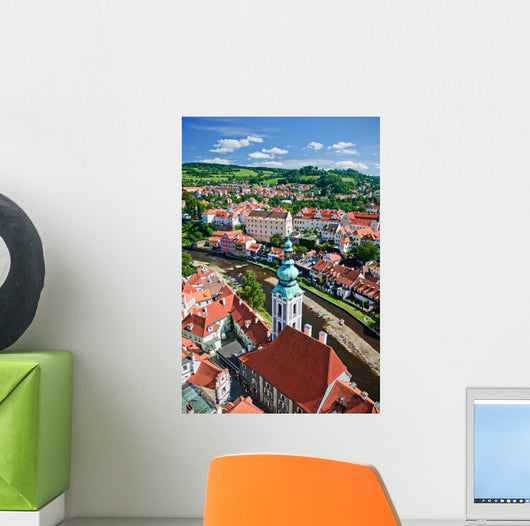 Cityscape of Cesky Krumlov Wall Mural