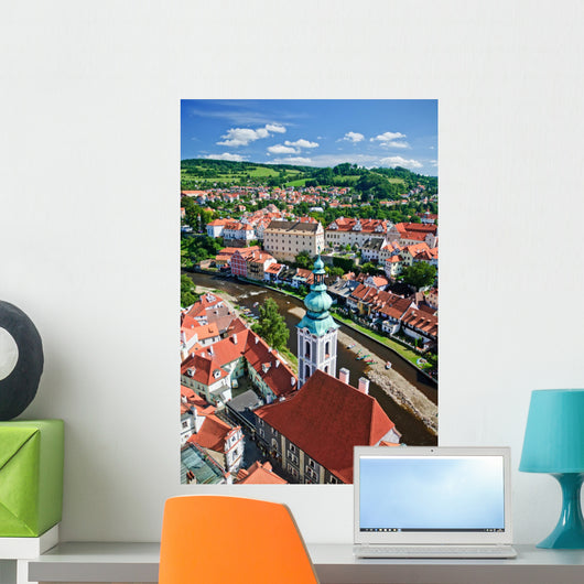 Cityscape of Cesky Krumlov Wall Mural