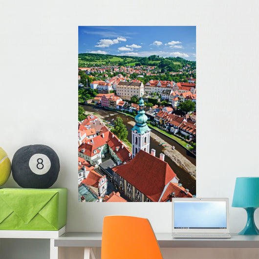 Cityscape of Cesky Krumlov Wall Mural