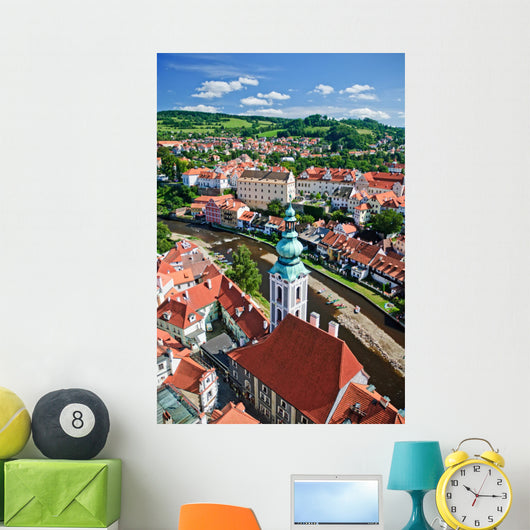 Cityscape of Cesky Krumlov Wall Mural
