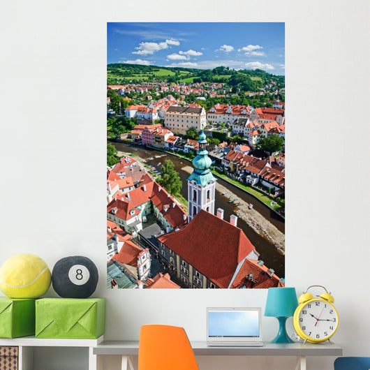 Cityscape of Cesky Krumlov Wall Mural