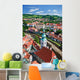 Cityscape of Cesky Krumlov Wall Mural