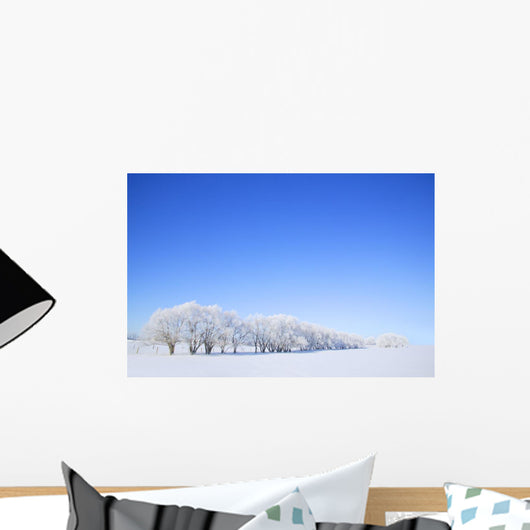 Trees In Winter Wall Mural