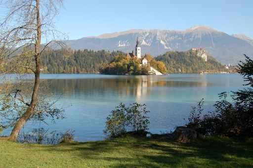 Lake Bled Island Wall Decal