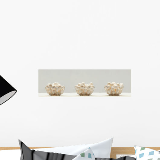 Eggs In Three Baskets Wall Mural