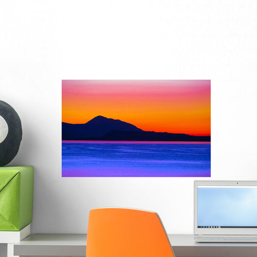 A Mountain Silhouette Wall Mural