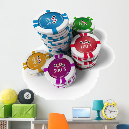 Casino Chips Wall Decal