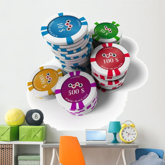 Casino Chips Wall Decal