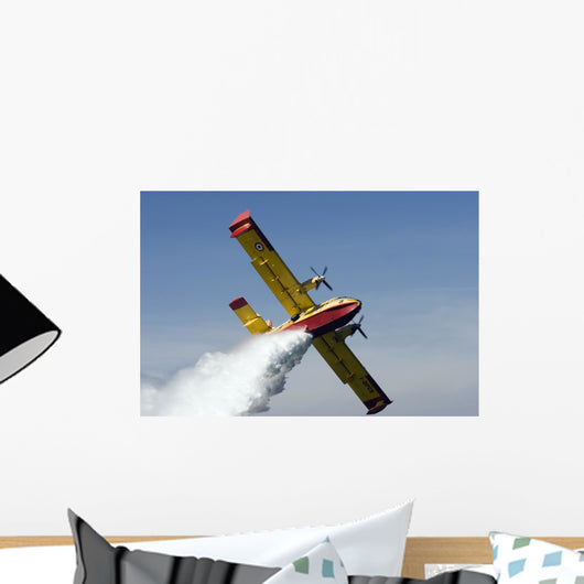 idrovolante canadair cl-415 anti-incendio #6 Wall Mural