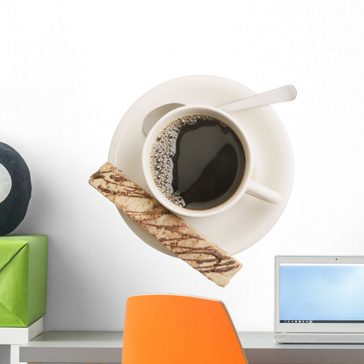 Black Drink With Snack Wall Mural