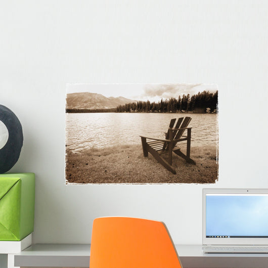 Mountain Lake View Wall Mural