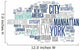 New York - Abstract Postcard Wall Decal