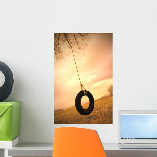 A Tire Swing Wall Mural