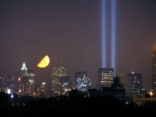 Twin Lights Moonset Wall Decal