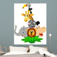Safari Cartoon Wall Mural