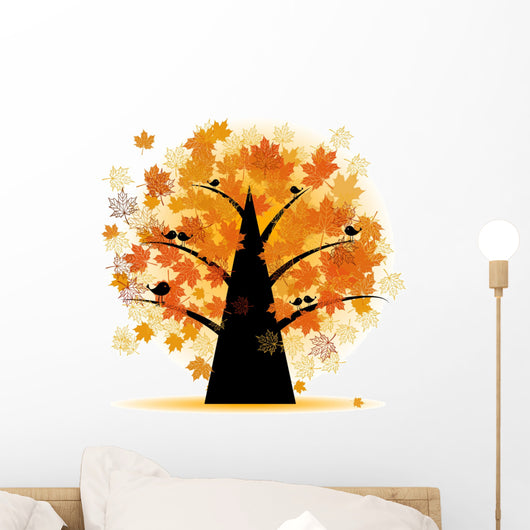 Maple Tree Autumn Leaf Fall Wall Decal