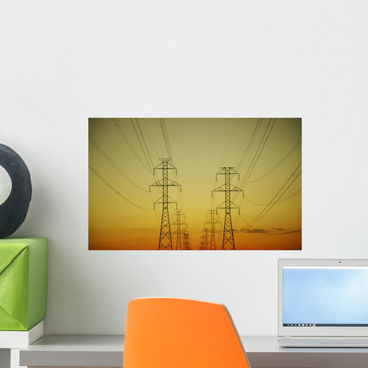Electricity Pylons Wall Mural