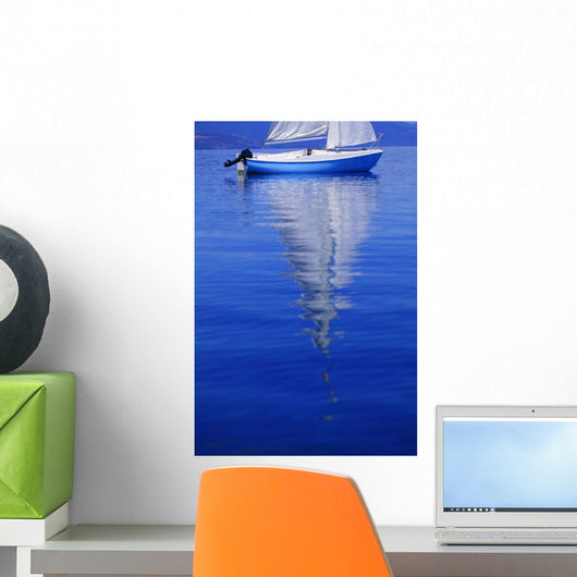 Sailboat On Water Wall Mural