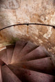 Old Spiral Stairways in Castle Wall Mural