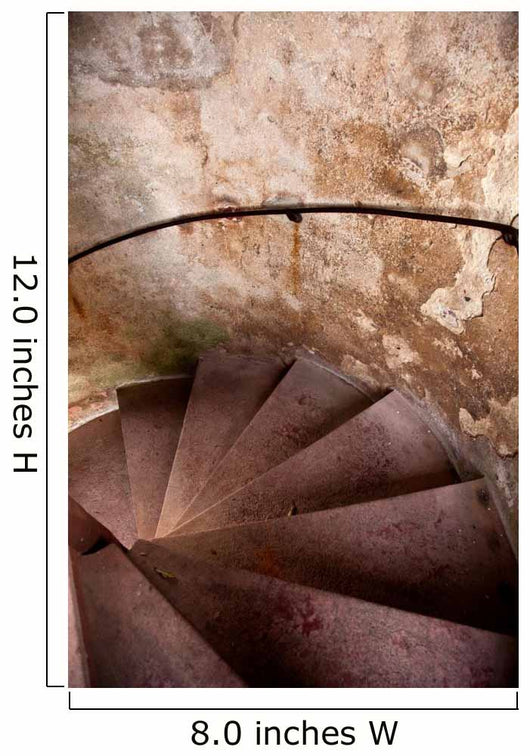 Old Spiral Stairways in Castle Wall Mural
