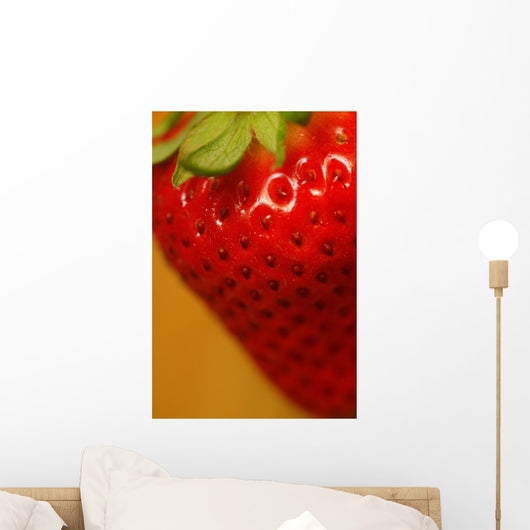 Close Up Of A Strawberry Wall Mural