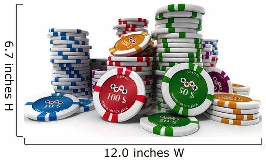 casino chips Wall Decal