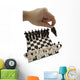 Chess Being Played With Little People Wall Mural