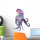 Purple Watercolor Octopus Wall Decal