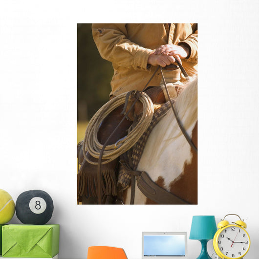 Cowboy And Lasso Wall Mural