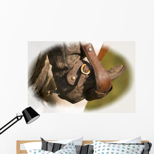 A Cowboy Boot Wall Mural