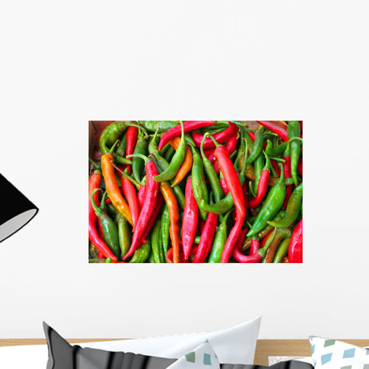 Hot Peppers Wall Mural