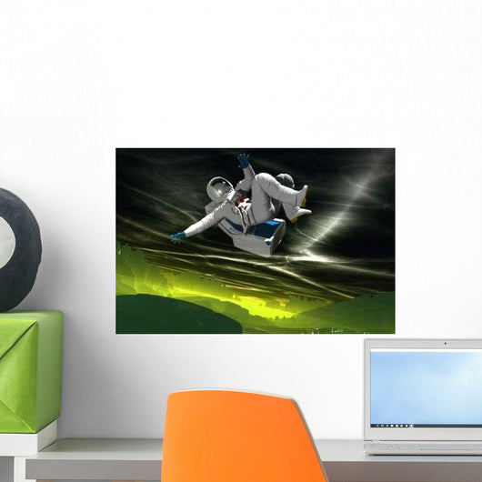 Spaceman Wall Decal Design 2