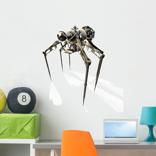 Mech Steampunk Spider Wall Decal