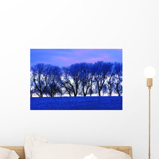 Frosty Trees Wall Mural